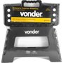 Banqueta de Plástico Dobrável Preta 220mm - Vonder