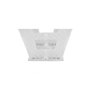 Banqueta plástica dobrável transparente 220mm - Vonder