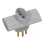 Benjamin 3 Saídas 2P + T 10A 250V Cinza - Pluzie