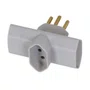 Benjamin 3 Saídas 2P + T 10A 250V Cinza - Pluzie