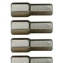 Bit Hexagonal 1/4" x 25mm x 6mm com 5 peças - Sata