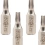 Bit Torx T 1/4" x 25mm x T20 com 5 peças - Sata