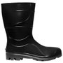 Bota PVC Preta com Forro sem Bico N.37 Ref.204 - Cartom