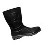 Bota PVC Preta com Forro sem Bico N.37 Ref.204 - Cartom