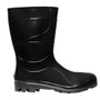 Bota PVC Preta com Forro sem Bico Nº 43 Ref.204 - Cartom