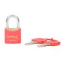 Cadeado Color Line Vermelho 20mm - Papaiz
