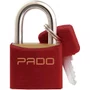 Cadeado de Latão 35/50mm Vermelho - Pado