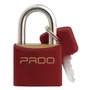 Cadeado de Latão 40mm Vermelho - Pado