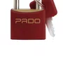Cadeado de Latão 40mm Vermelho - Pado