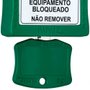 Cadeado para Bloqueio 35mm com Haste Longa 50mm Verde - Papaiz
