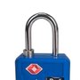 Cadeado TSA com Segredo 30PL Azul - Papaiz