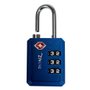 Cadeado TSA com Segredo 30PL Azul - Papaiz