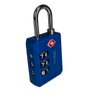 Cadeado TSA com Segredo 30PL Azul - Papaiz