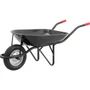 Carrinho de Mão com Pneu e Câmara com Caçamba Redonda Preto - Nove54