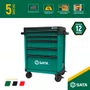 Carrinho para Ferramentas Verde com 5 gavetas - Sata