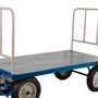 Carro Plataforma Tampo de Aço  com Grade 20mm 400kg - Fercar