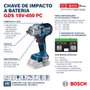 Chave de Impacto à Bateria 18V GDS 18V-450 - Bosch