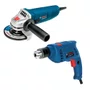 Combo Furadeira GSB 550 + Esmerilhadeira GWS 850 220V - Bosch