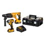 Combo Martelete SDS PLUS + Parafusadeira de Impacto + Maleta - Dewalt