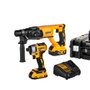 Combo Martelete SDS PLUS + Parafusadeira de Impacto + Maleta - Dewalt