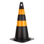 Cone PS Preto 70cm Refletivo - Delta Plus