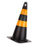 Cone PS Preto 70cm Refletivo - Delta Plus