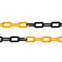 Corrente Plástica Amarelo e Preto G (10 Metros) - Proteplus