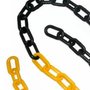 Corrente Plástica Amarelo e Preto G (10 Metros) - Proteplus