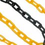 Corrente Plástica Amarelo e Preto G (10 Metros) - Proteplus