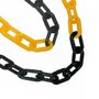 Corrente Plástica Amarelo e Preto G (10 Metros) - Proteplus