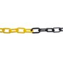 Corrente Plástica Amarelo e Preto G (10 Metros) - Proteplus
