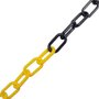 Corrente Plástica Amarelo e Preto G (10 Metros) - Proteplus