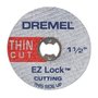 Disco de Corte Fino EZ LOCK 1.1/2" Ref.: 409 com 5 peças - Dremel