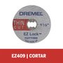 Disco de Corte Fino EZ LOCK 1.1/2" Ref.: 409 com 5 peças - Dremel