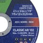 Disco de Corte Inox AR102 - 115 X 1,0 X 22,23 - Norton