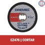 Disco de Corte para Plástico 38mm EZ Lock Ref.: EZ476 - Dremel