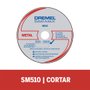 Disco de Corte SAW-MAX METAL 77mm DSM510 com 3 - Dremel
