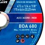 Disco de Desbaste 115BDA680 - 115 X 6,4 x 22,23 - Norton