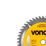 Disco de Serra Circular Metal Duro/ Vídea 185mm x 20mm 48 Dentes - Vonder