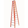 Escada Americana Dupla Fibra de Vidro 12D 3,60m - Esca-Fort
