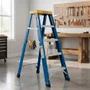Escada Banqueta Azul 0.60m 3 Degraus - W Bertolo