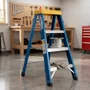 Escada Banqueta Azul 0.60m 3 Degraus - W Bertolo