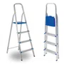 Escada Doméstica de Alumínio com 4 Degraus - Real Escadas