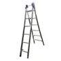 Escada Extensiva Dupla de Alumínio com 6 Degraus - Real Escadas