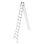 Escada Extensiva Dupla em Alumínio com 12 Degraus - Real Escadas