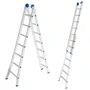 Escada Extensiva Dupla em Alumínio com 13 Degraus - Real Escadas