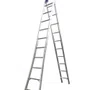 Escada Extensível Dupla de Alumínio com 10 Degraus - Real Escadas