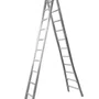 Escada Extensível Dupla em Alumínio com 11 Degraus - Real Escadas