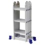 Escada Multifuncional 4x3 com Plataforma - Mor Escada Multifuncional 4x3 com Plataforma - Mor