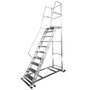 Escada Plataforma 9 Degraus Alumínio Trepadeira 2,50m - Ágata
